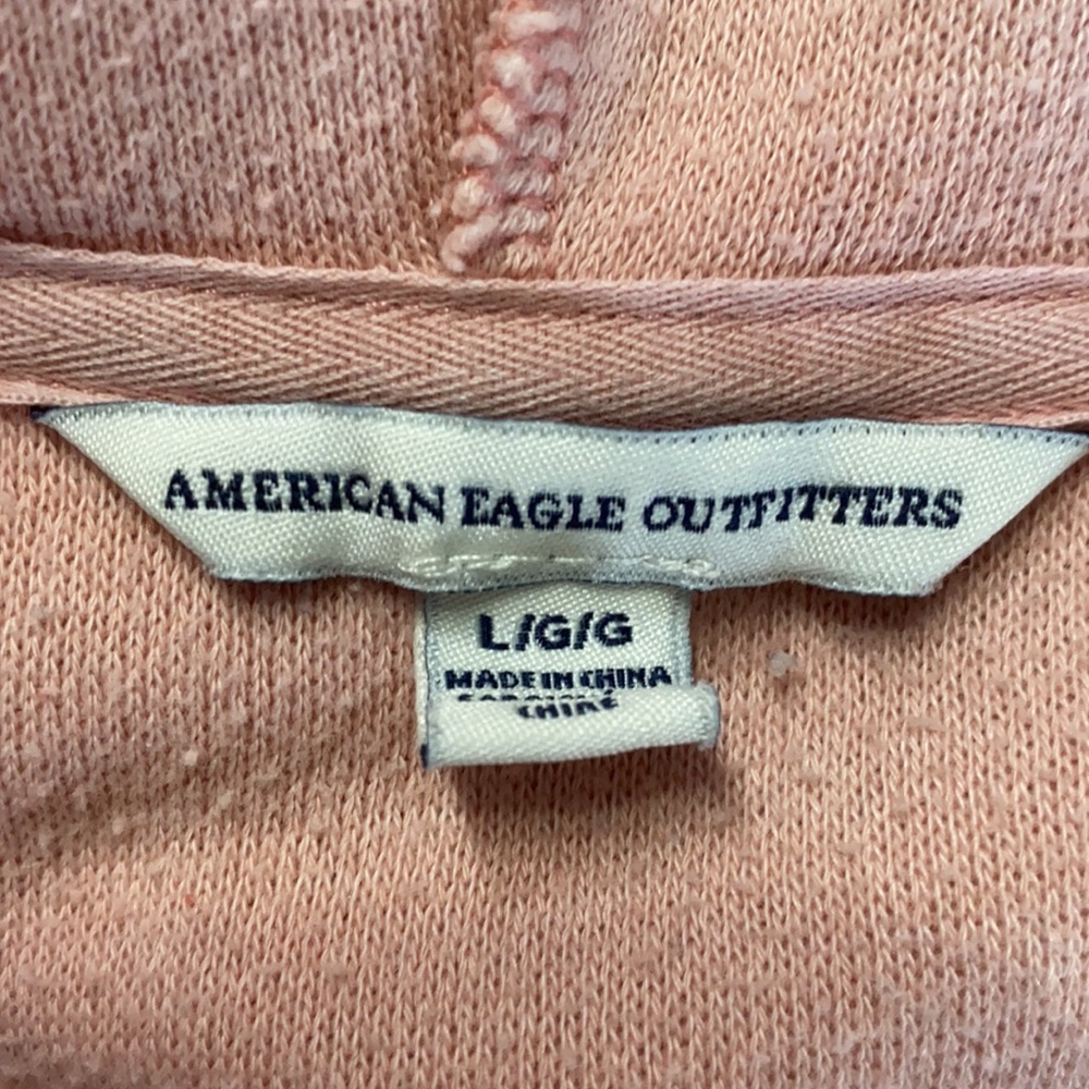 AE Pink Fleece Pullover Hoodie - Picture 6 of 7